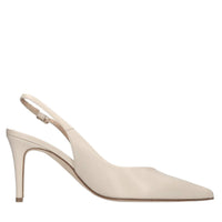Décolleté slingback in pelle 
