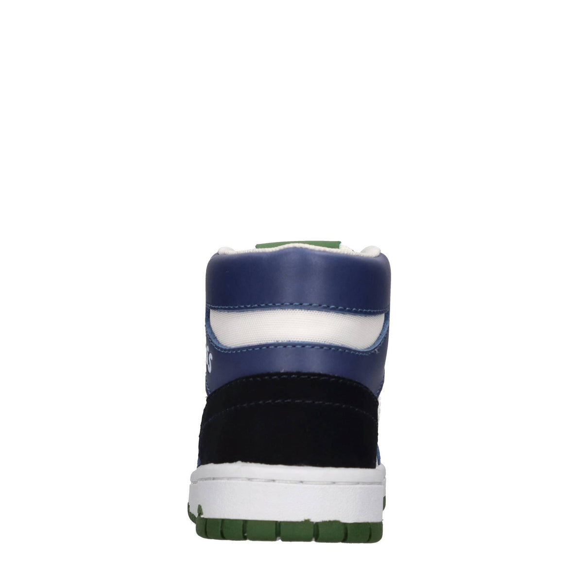 Sneakers in pelle e tessuto 