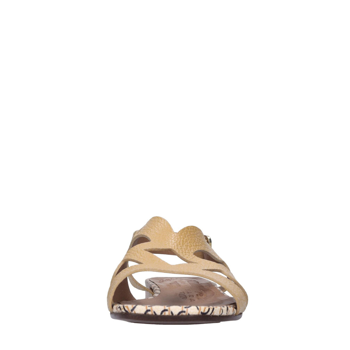 Sandali flat in pelle 