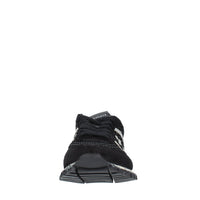 Sneakers in camoscio e tessuto 