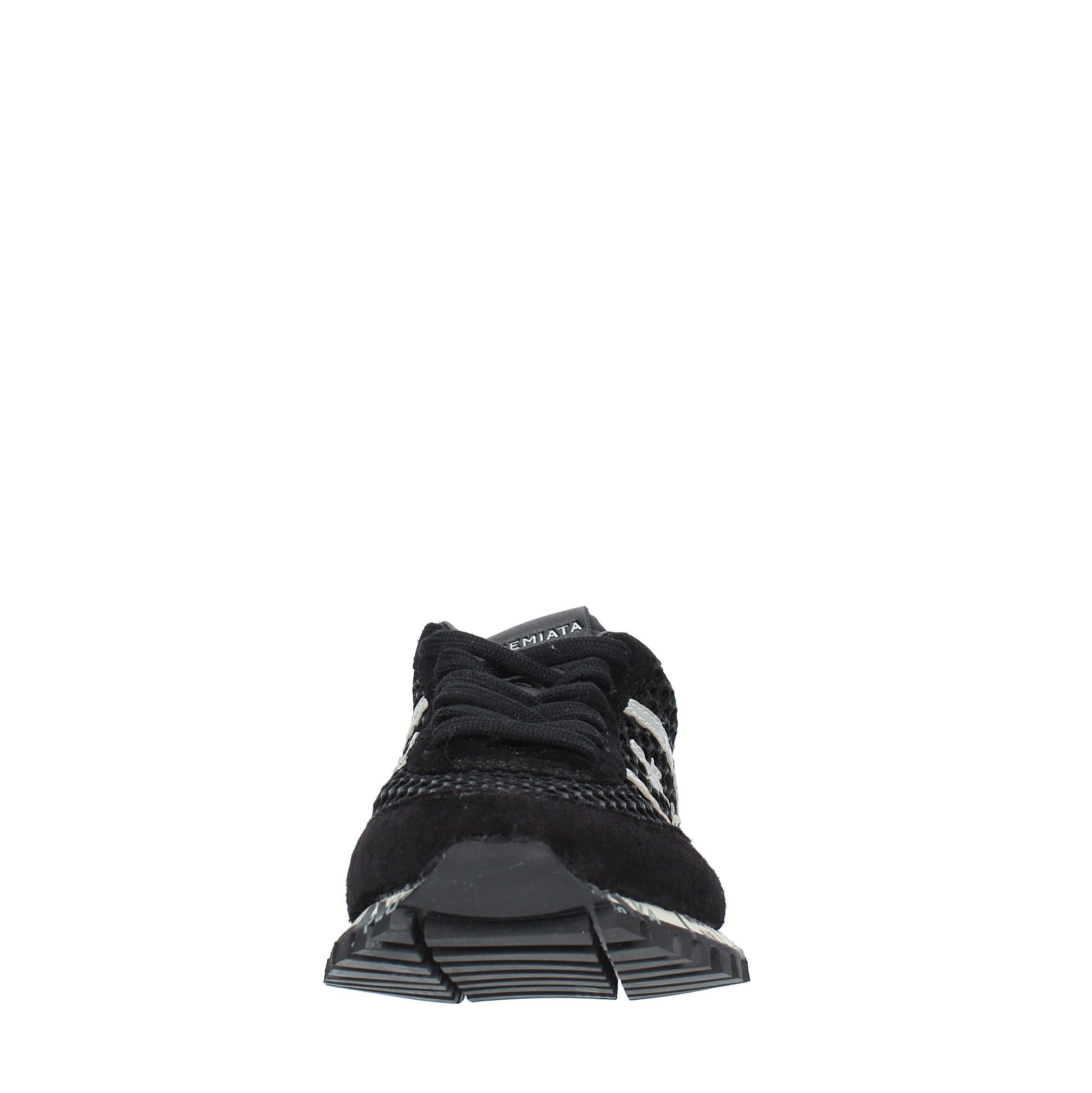 Sneakers in camoscio e tessuto 