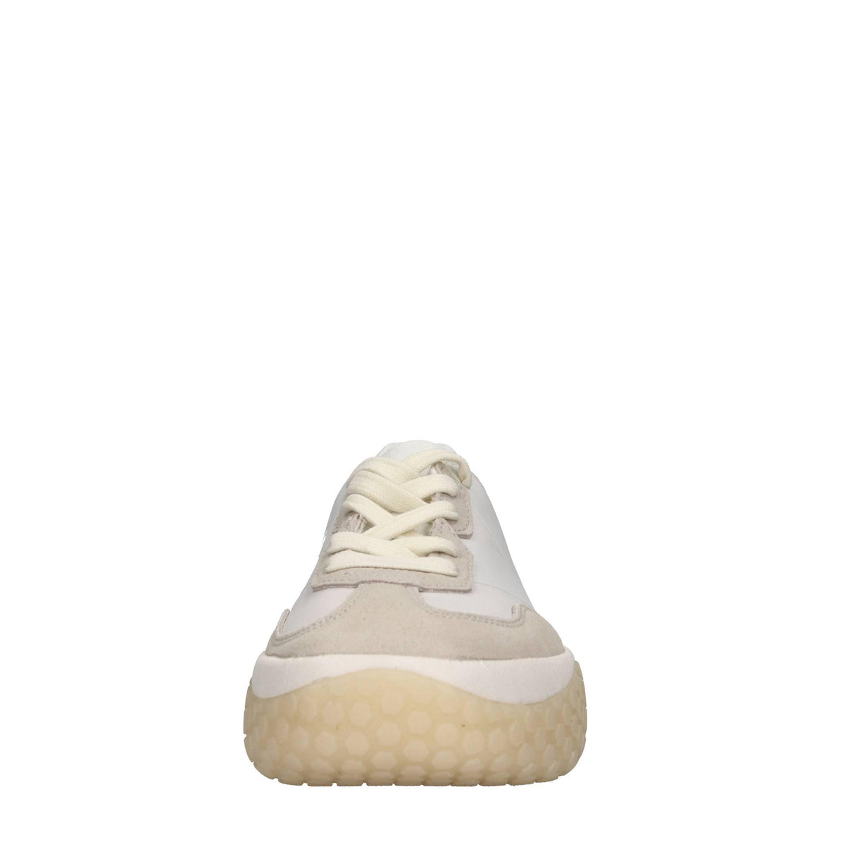 Sneakers in camoscio e tessuto 