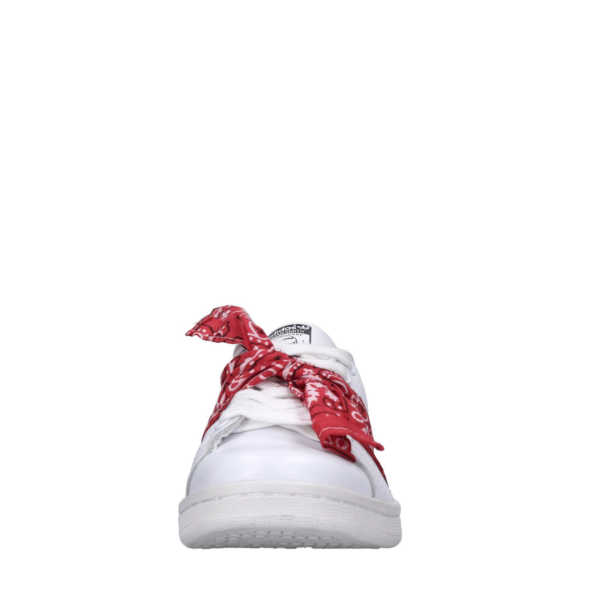 Sneakers in pelle e tessuto 