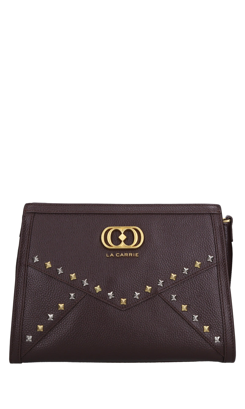 Borsa Frivolous med. in pelle e borchie 