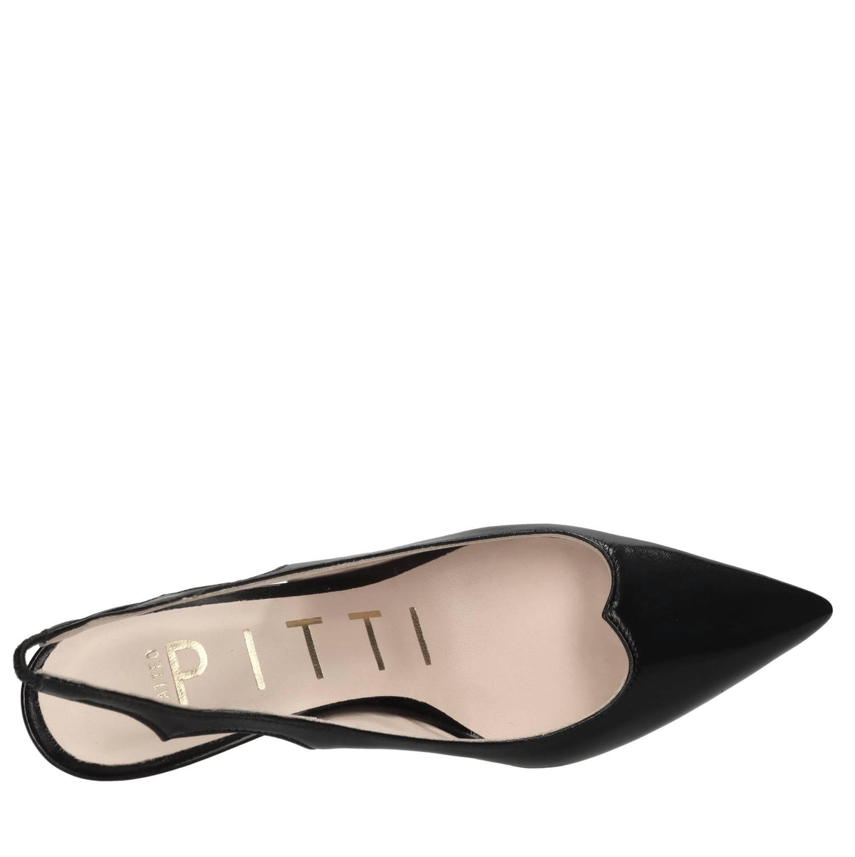 Décolleté slingback in pelle 
