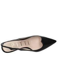 Décolleté slingback in pelle 