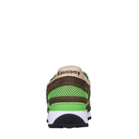 Sneakers in camoscio e tessuto 