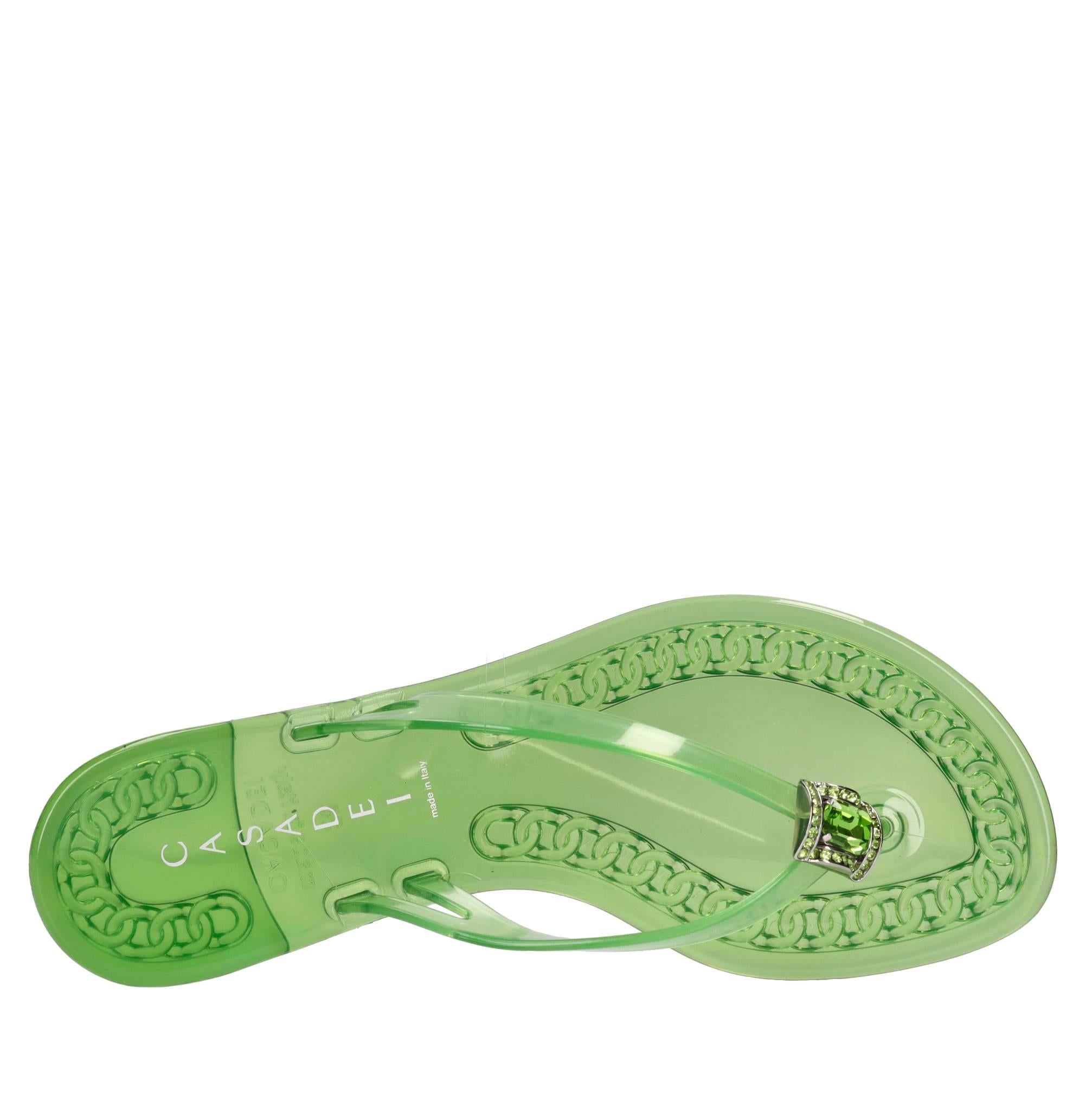 Sandali flat Jelly in PVC e Swarovski 