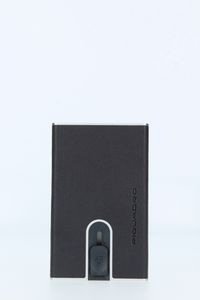 Porta carte di credito PIQUADRO codice prodotto PP4825B3R in pelle e metallo 