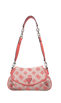 Borsa Beyza in ecopelle e tessuto 