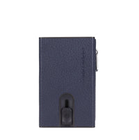 Portafoglio e porta carte di credito in pelle 