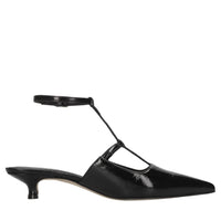 Décolleté slingback in pelle 