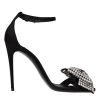 Sandali Keira in raso con fiocco di strass 