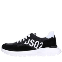 Sneakers in tessuto e camoscio 