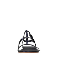 Sandali flat in pelle 