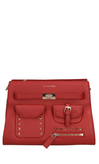 Borsa ROCK POKET MED. in pelle e borchie 