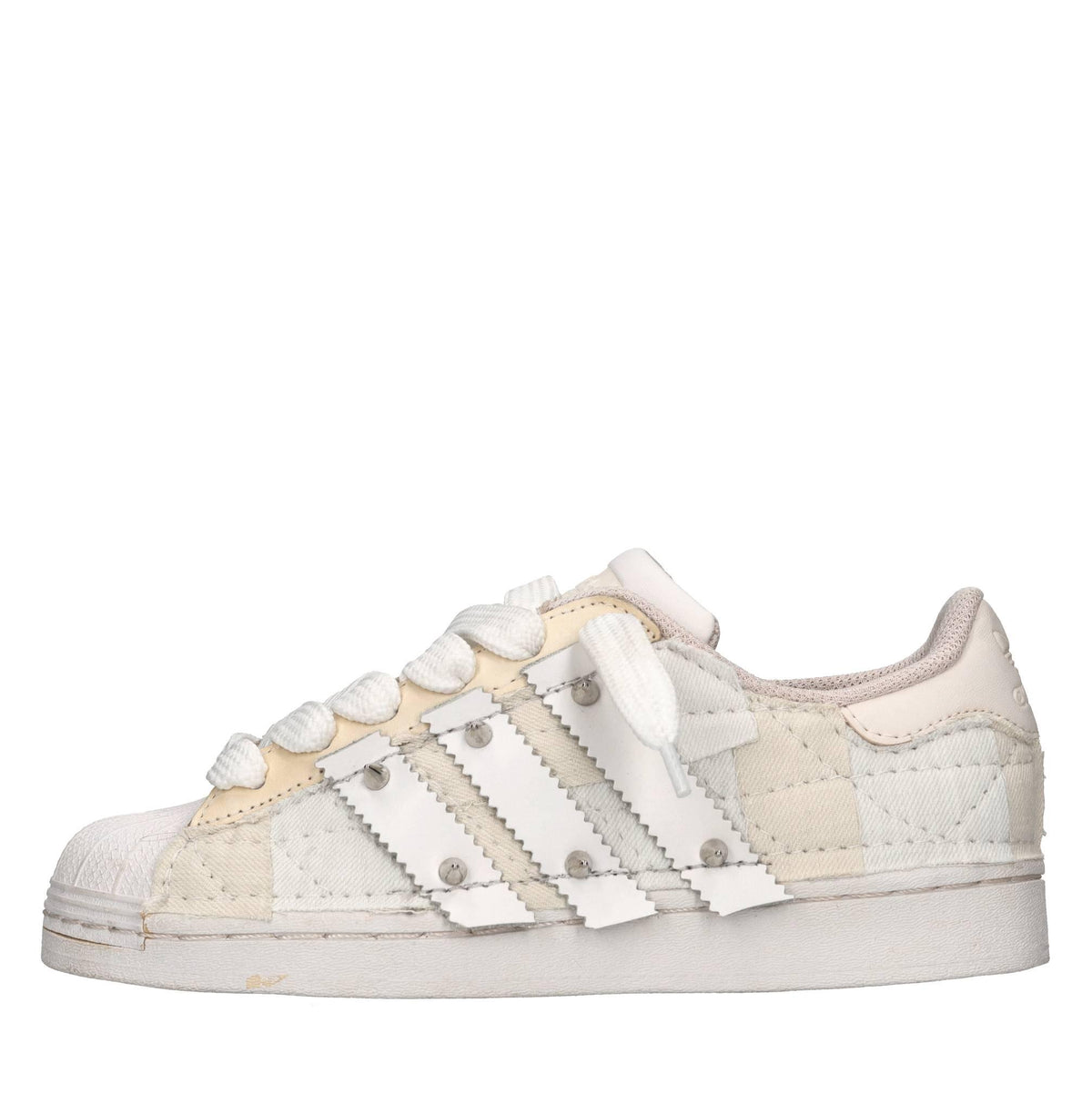 Sneakers in ecopelle e tessuto 