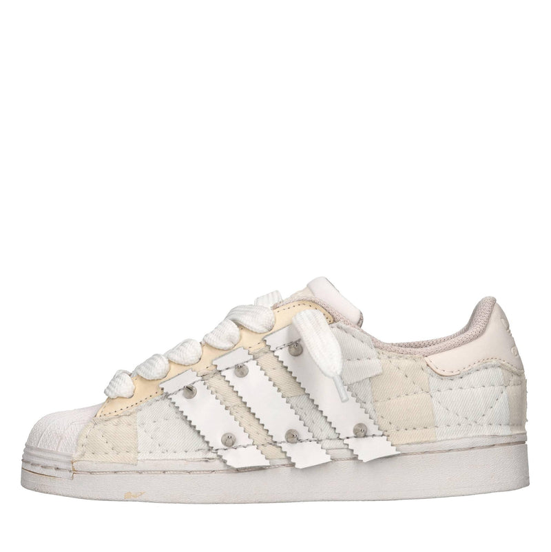 Sneakers in ecopelle e tessuto 