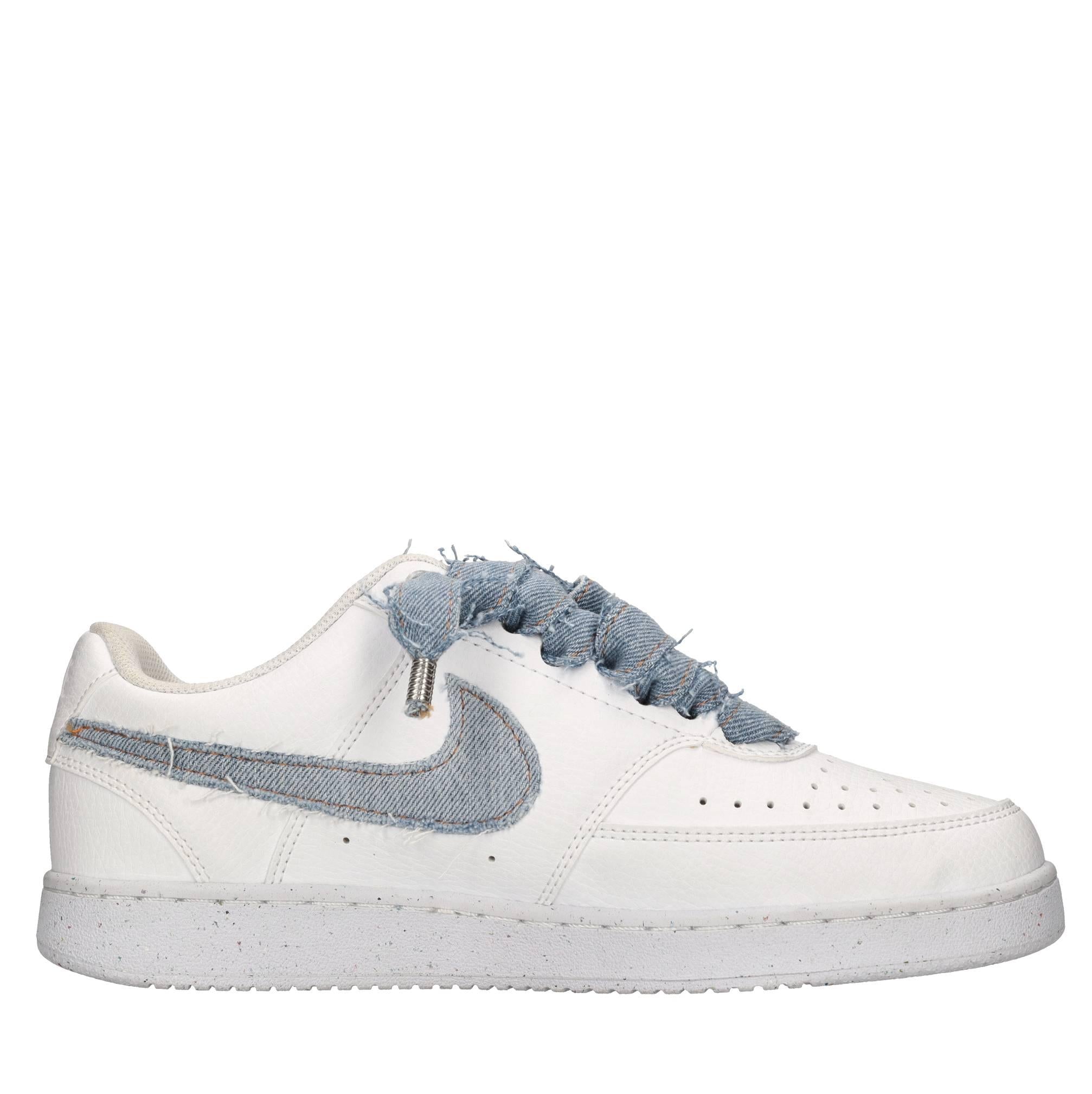 Sneakers in ecopelle e tessuto 