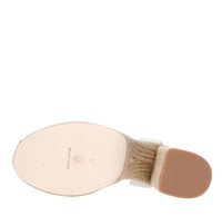 Sandali in pelle e rafia 