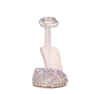 Sandali Afrodite in raso e strass 