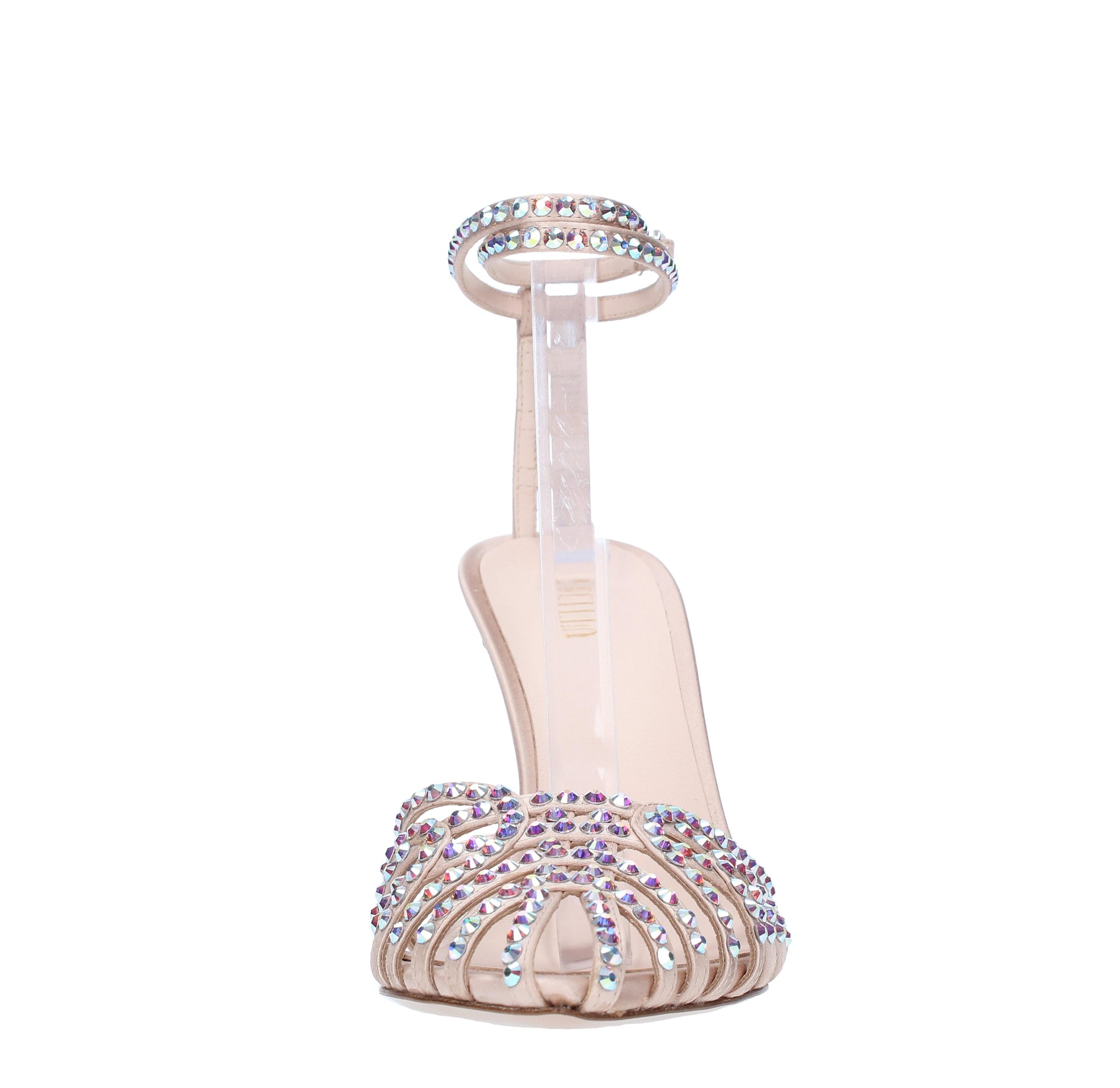 Sandali Afrodite in raso e strass 