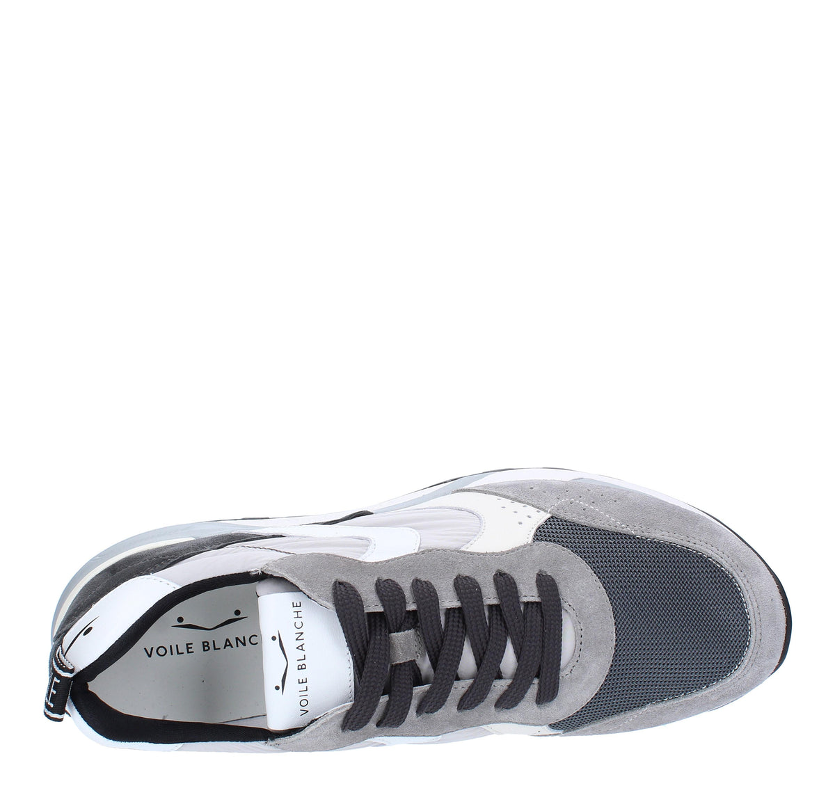 Sneakers in camoscio pelle e tessuto 
