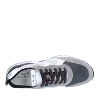 Sneakers in camoscio pelle e tessuto 