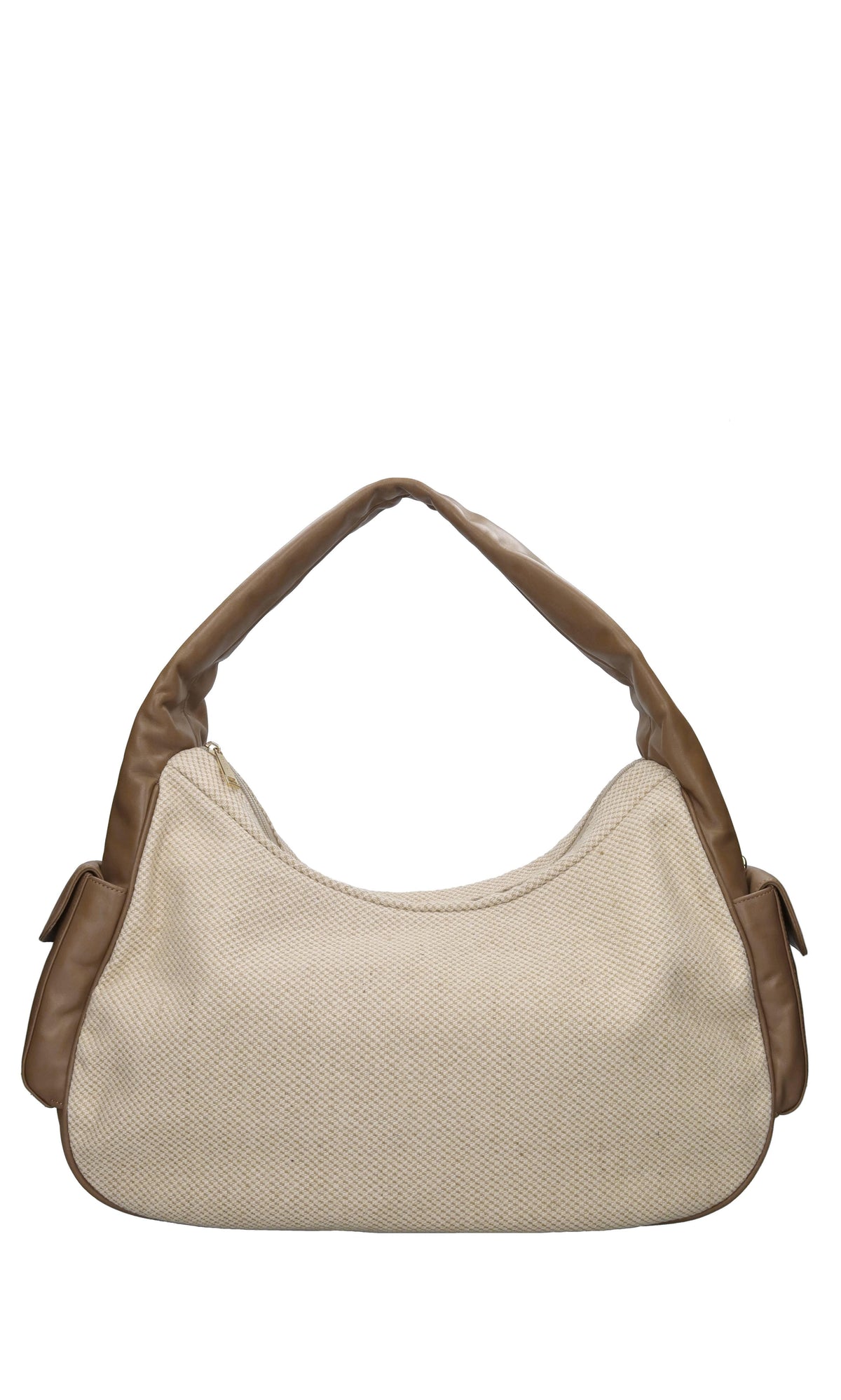 Borsa Julia x Lancaster in tessuto di cotone e pelle 
