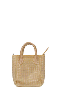 Borsa in Tessuto e Strass 