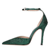 GEDEBE Décolleté slingback modello Anitta in raso e strass