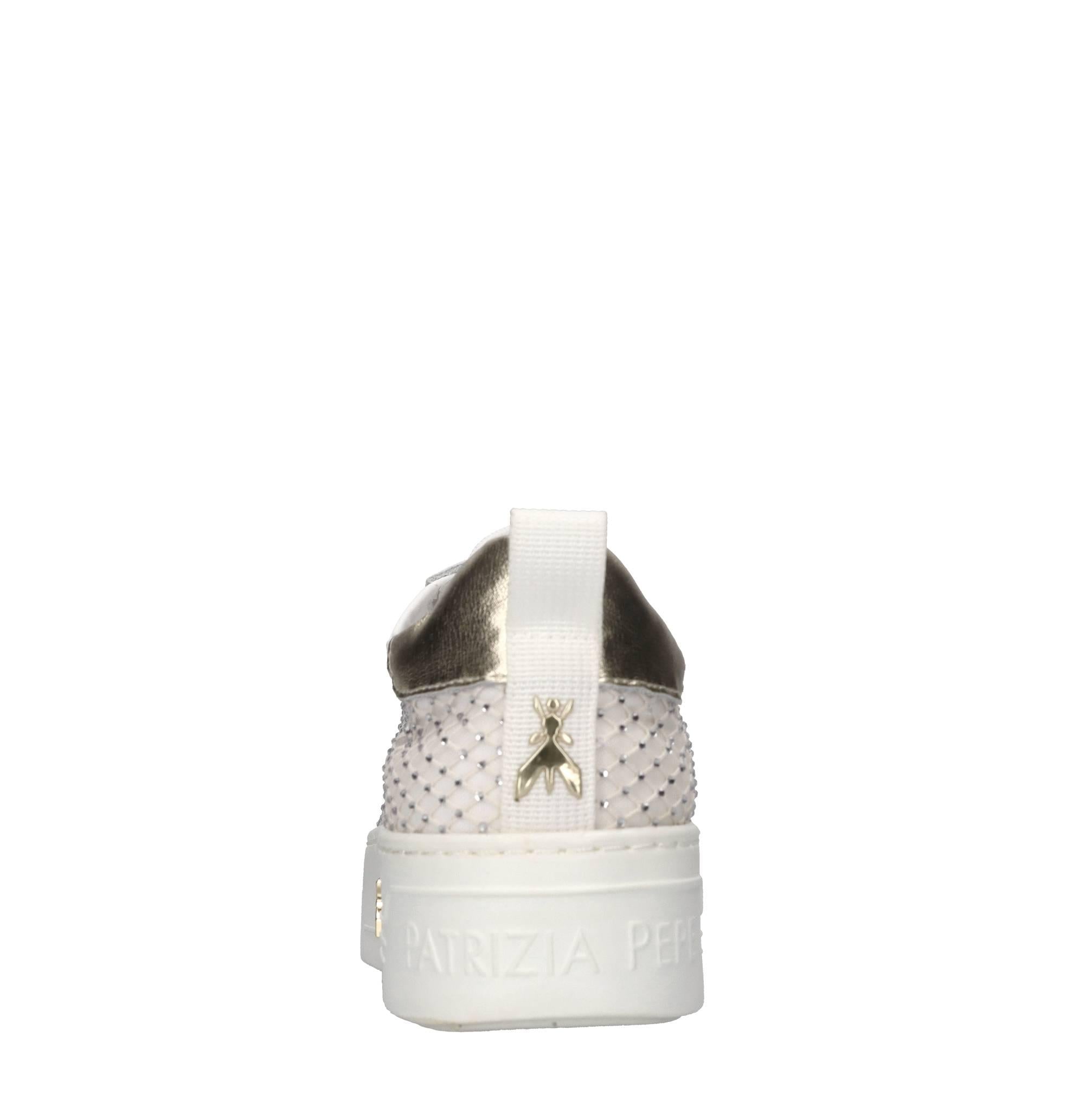 Sneakers in pelle e tessuto 