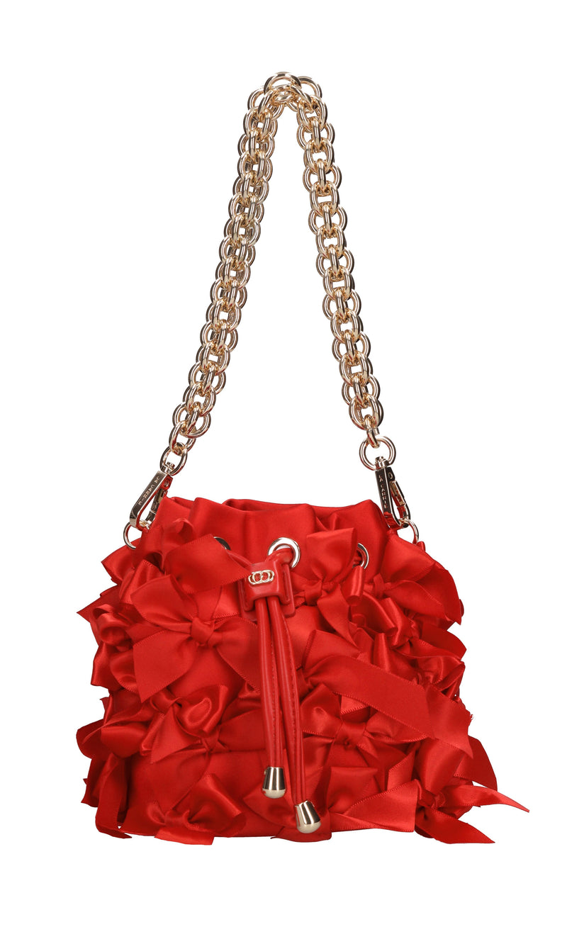 Borsa Night Edition Bows in raso 