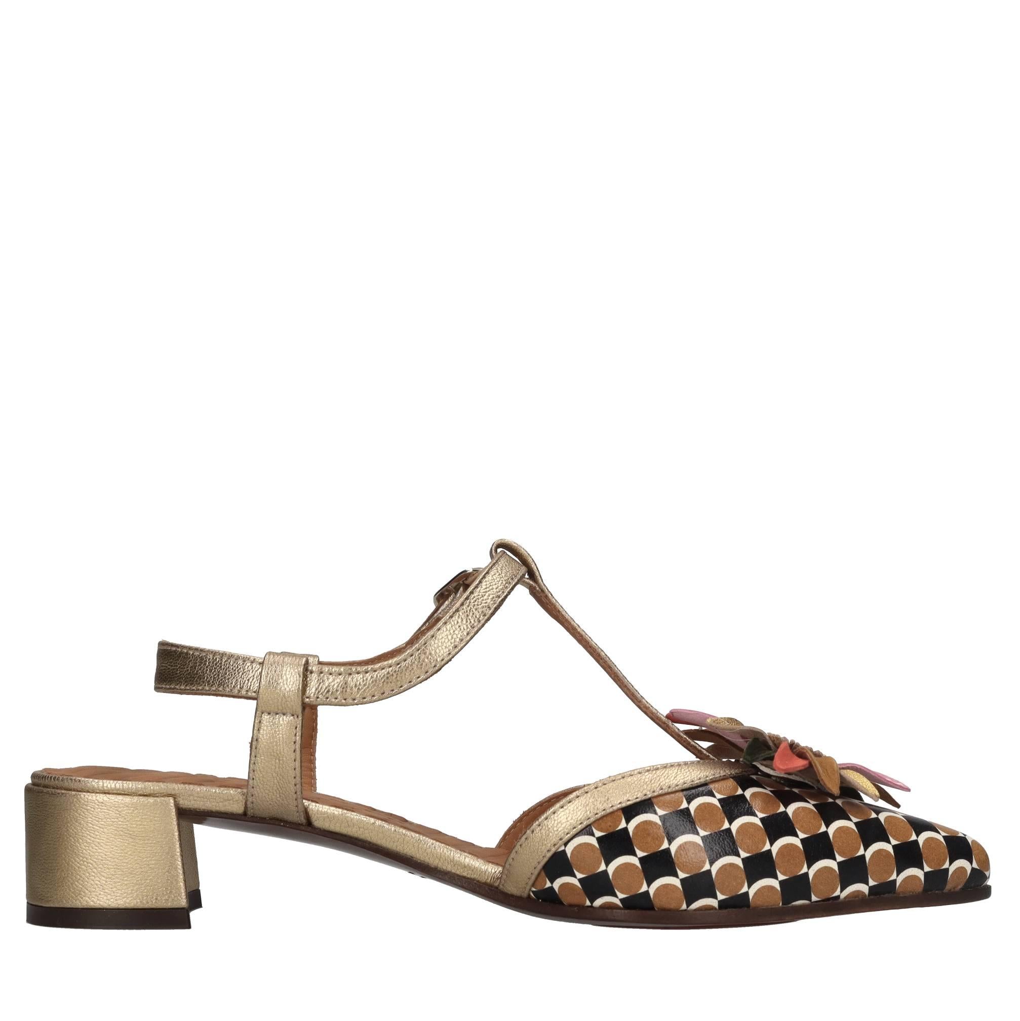 Décolleté slingback Heleni in pelle 