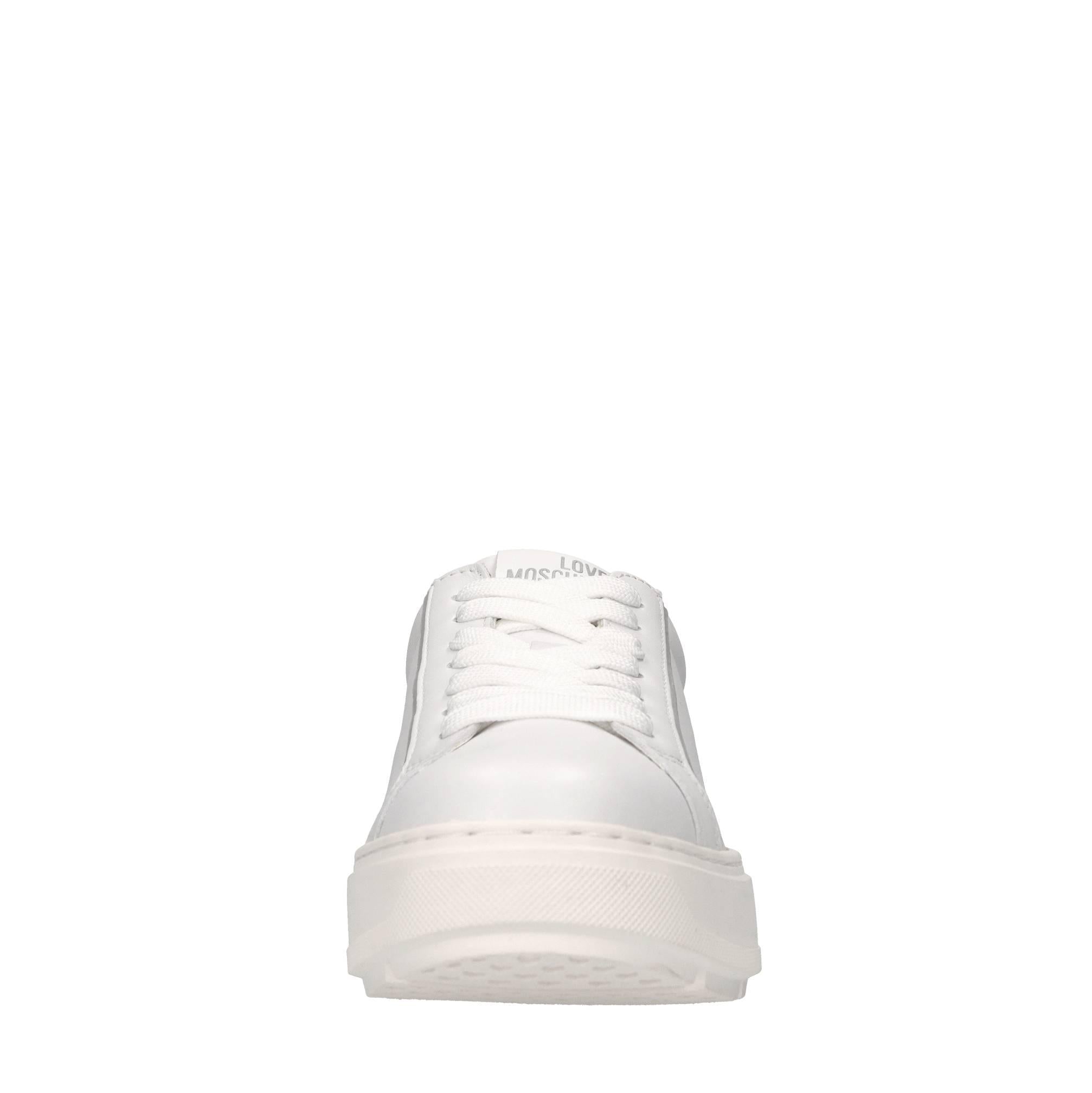 Sneakers in pelle, ecopelle e strass 