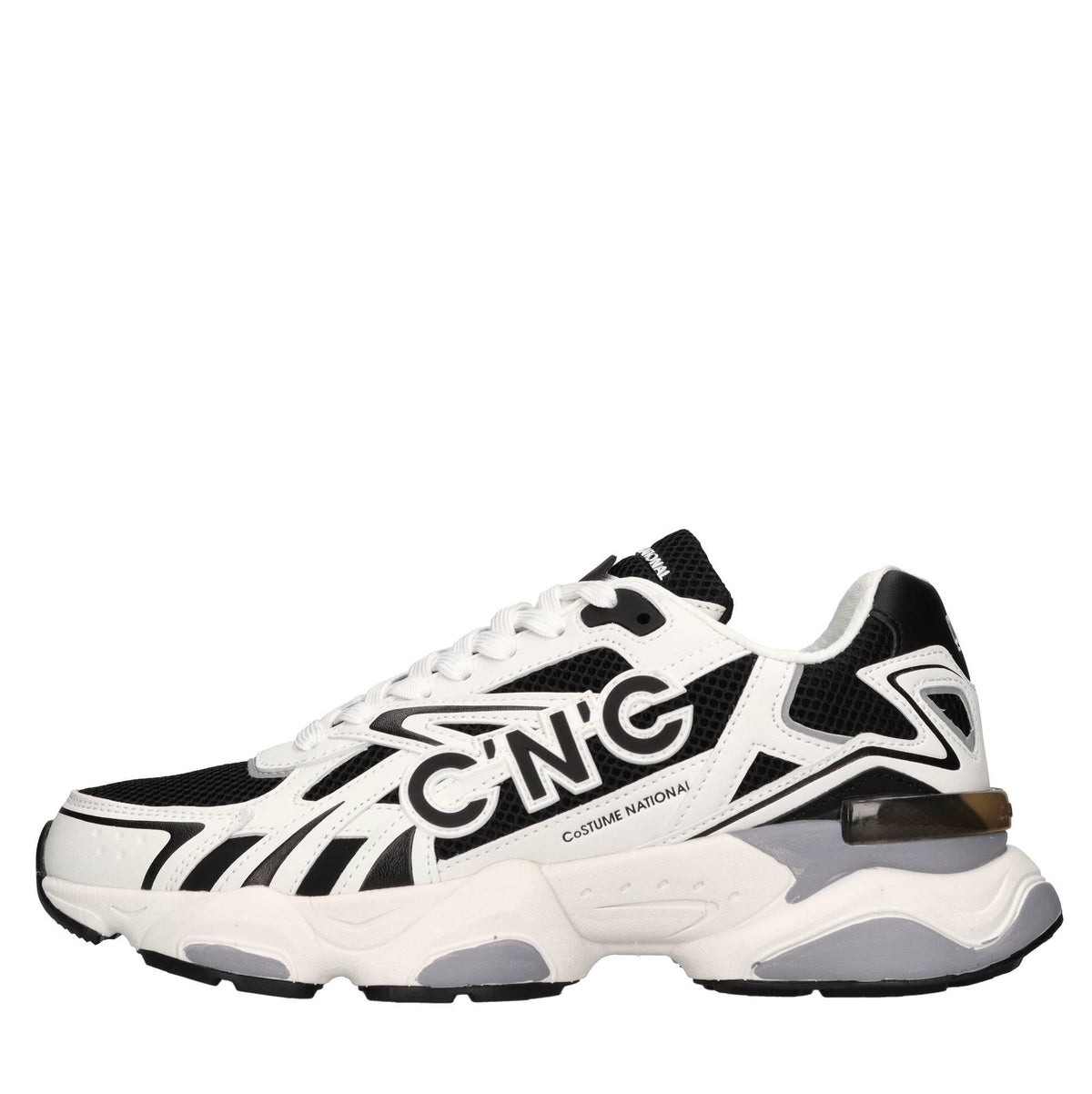 Sneakers in ecopelle e tessuto 
