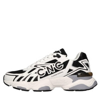 Sneakers in ecopelle e tessuto 
