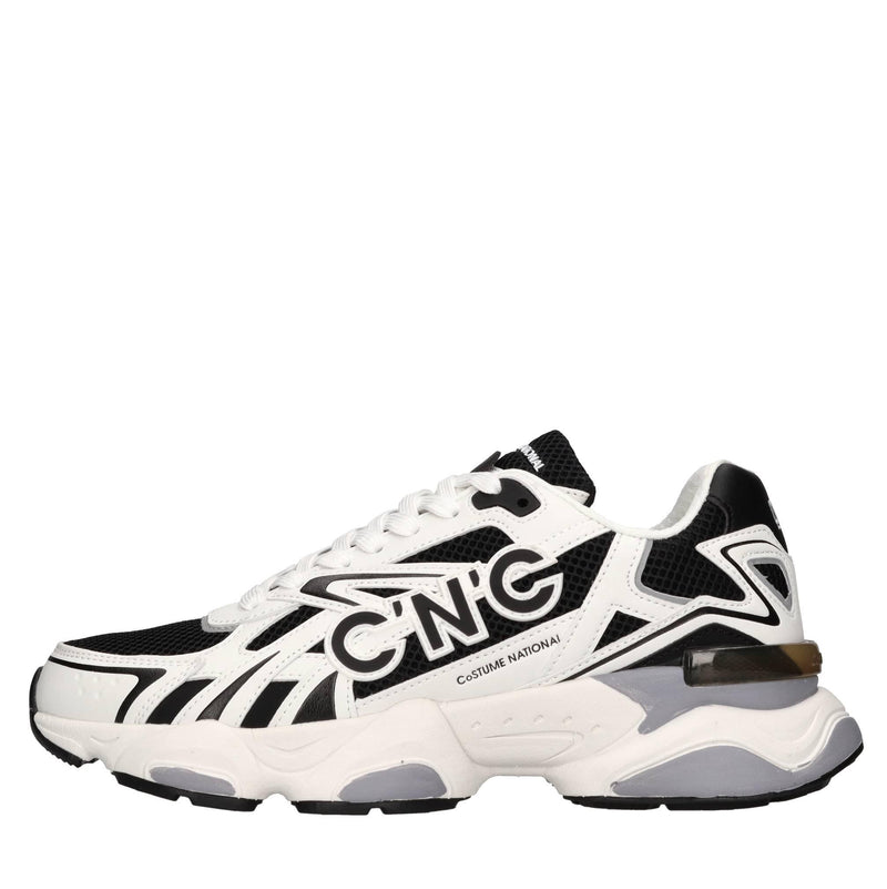 Sneakers in ecopelle e tessuto 
