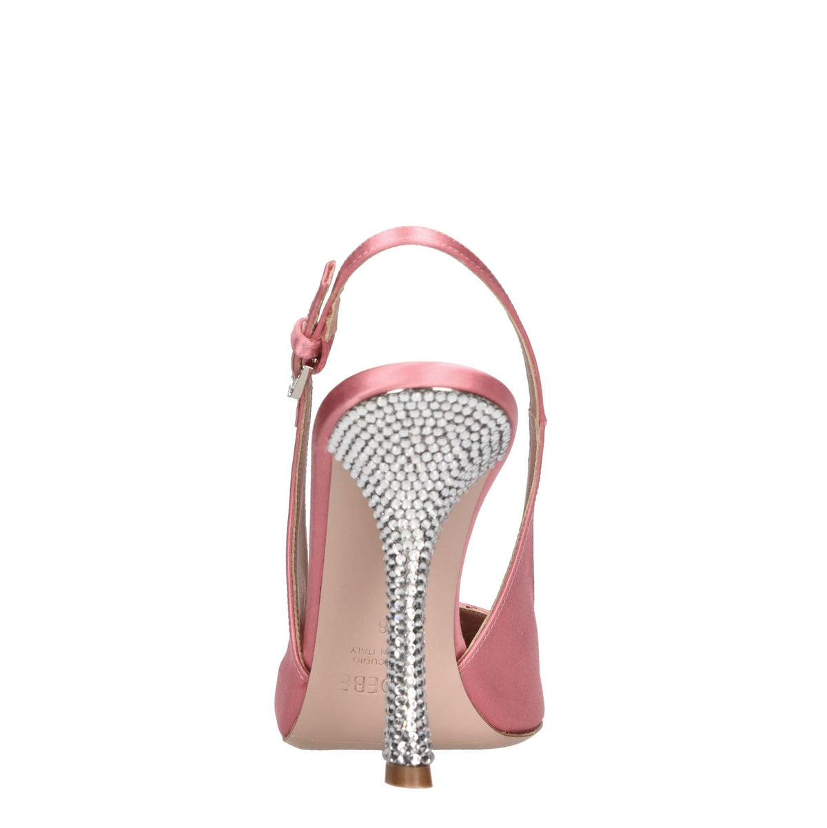 Décolleté slingback Paris in raso e strass 