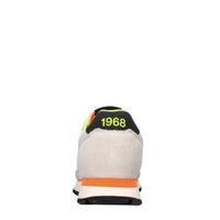 Sneakers in pelle ecopelle e tessuto 