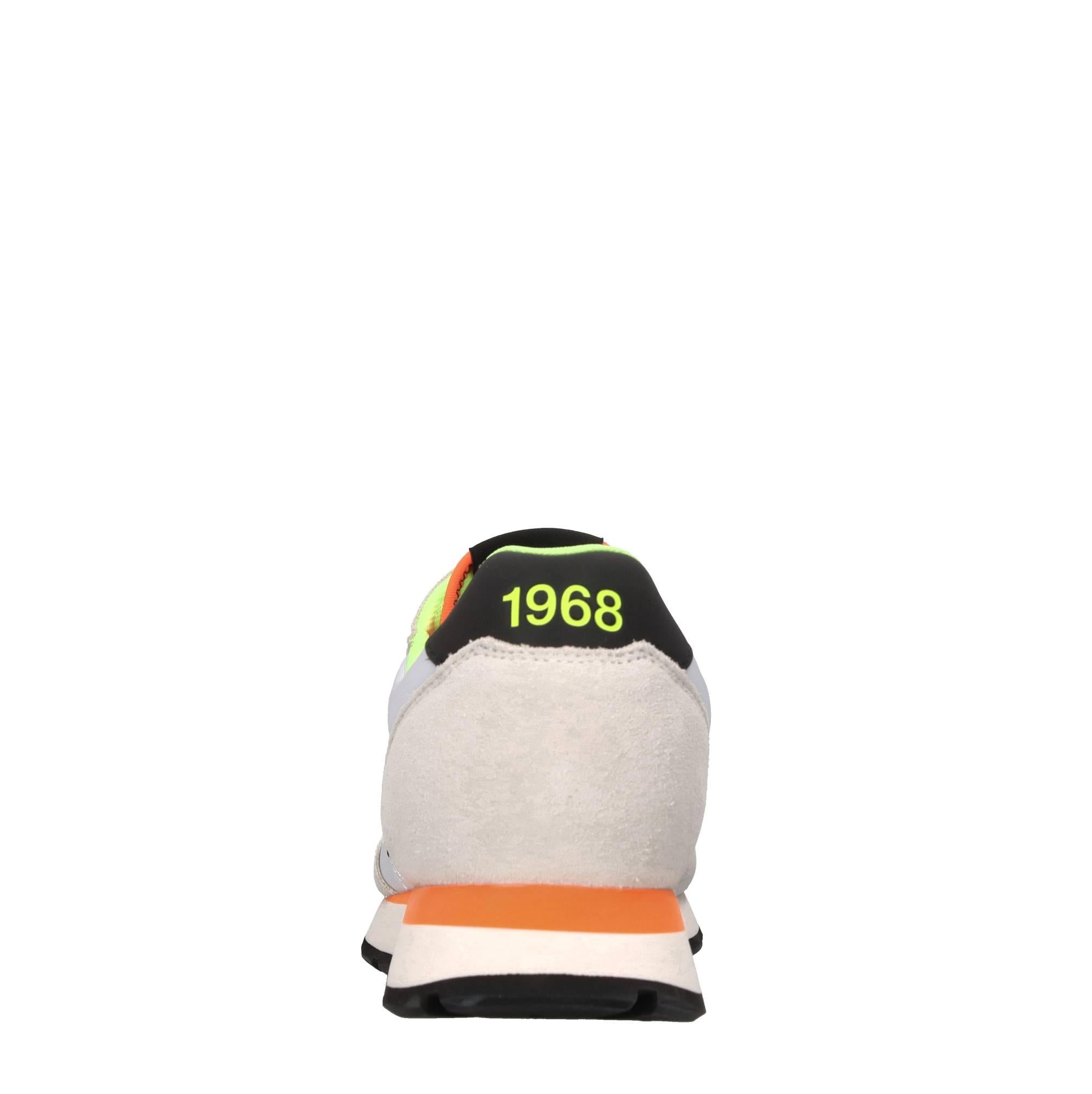 Sneakers in pelle ecopelle e tessuto 