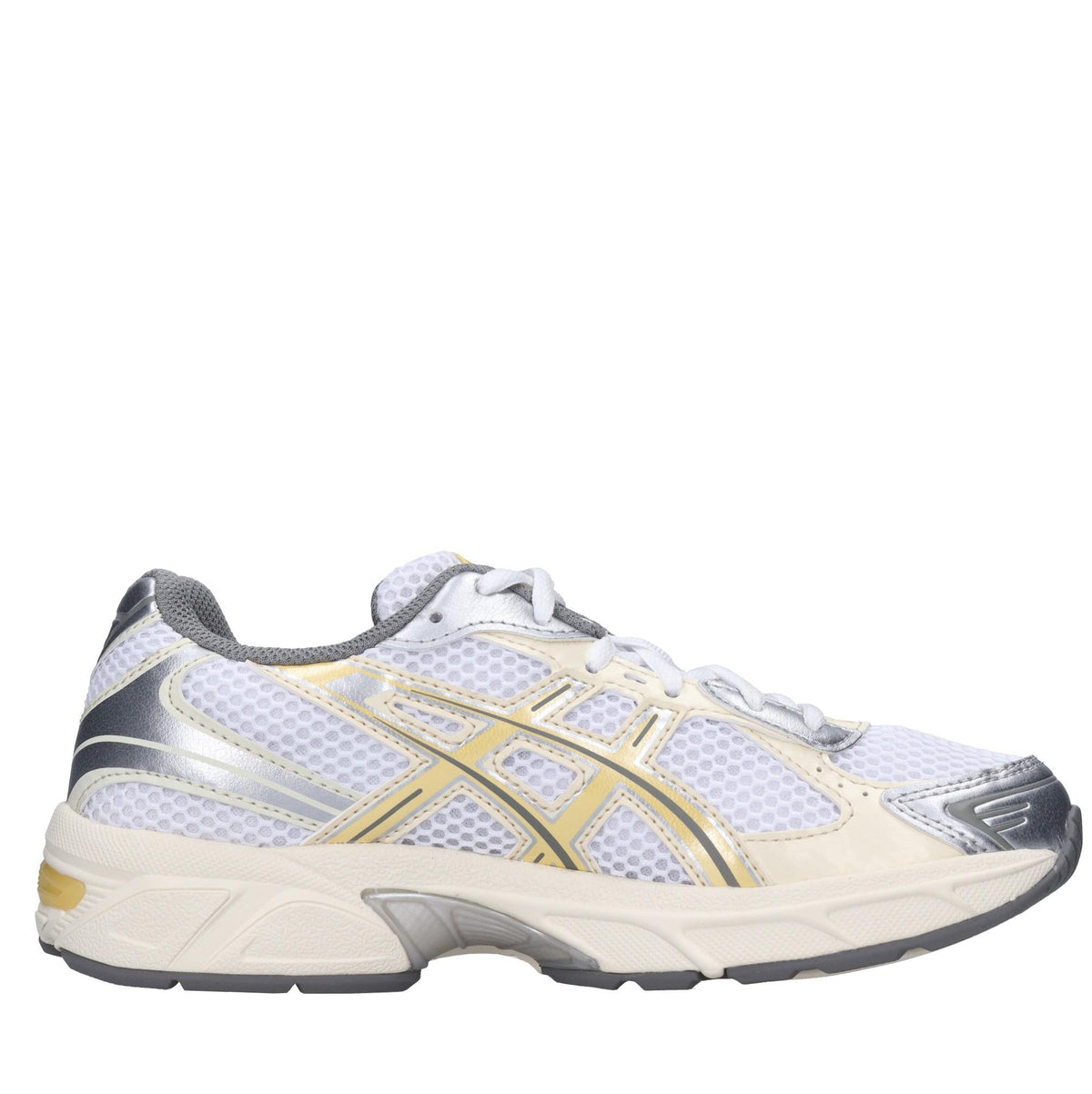 Sneakers in ecopelle e tessuto 