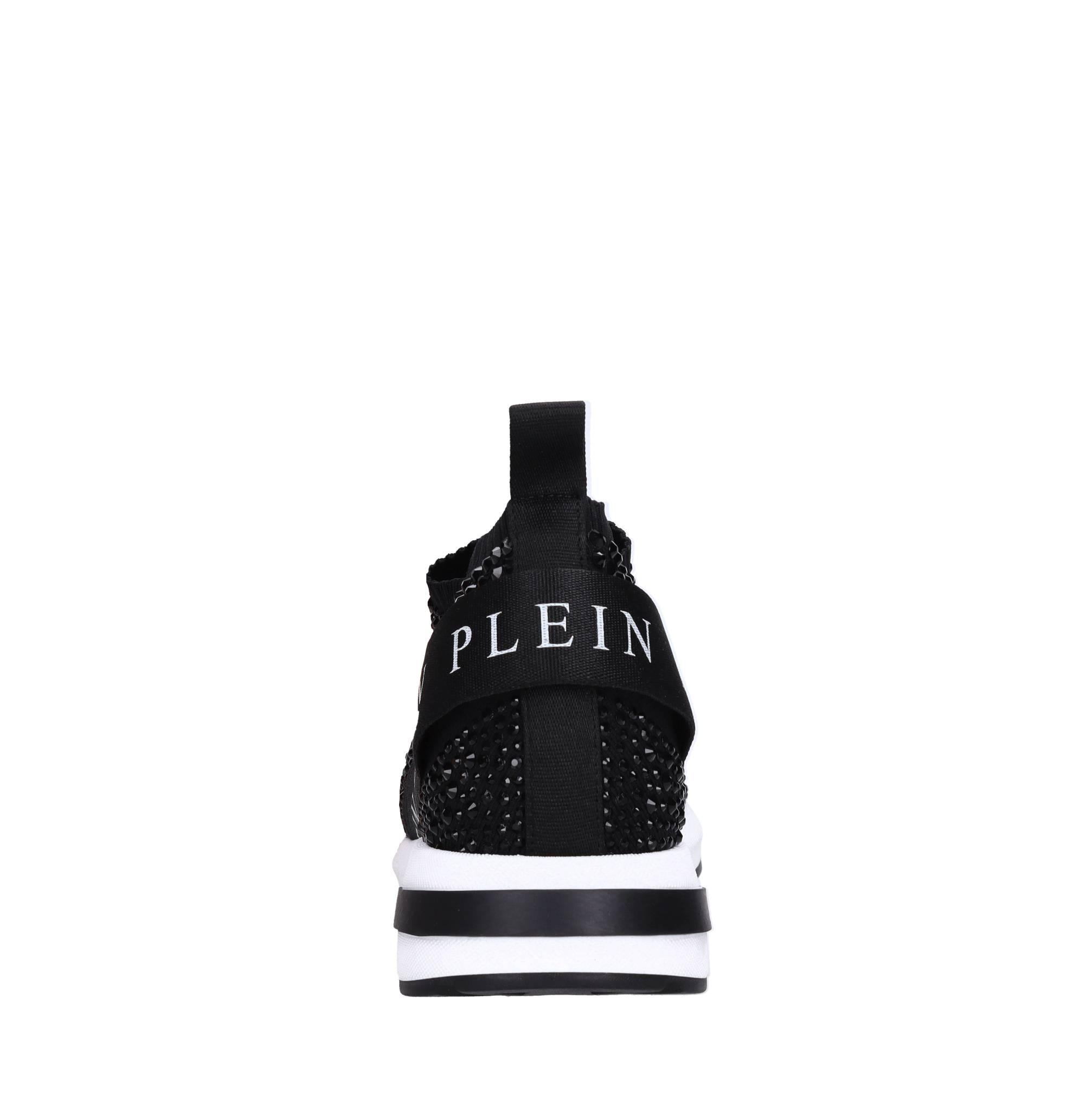 Sneakers in tessuto e strass 