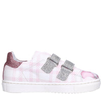 Sneakers in ecopelle e glitter 