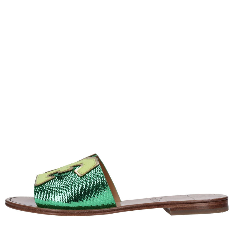 Mules in pelle 
