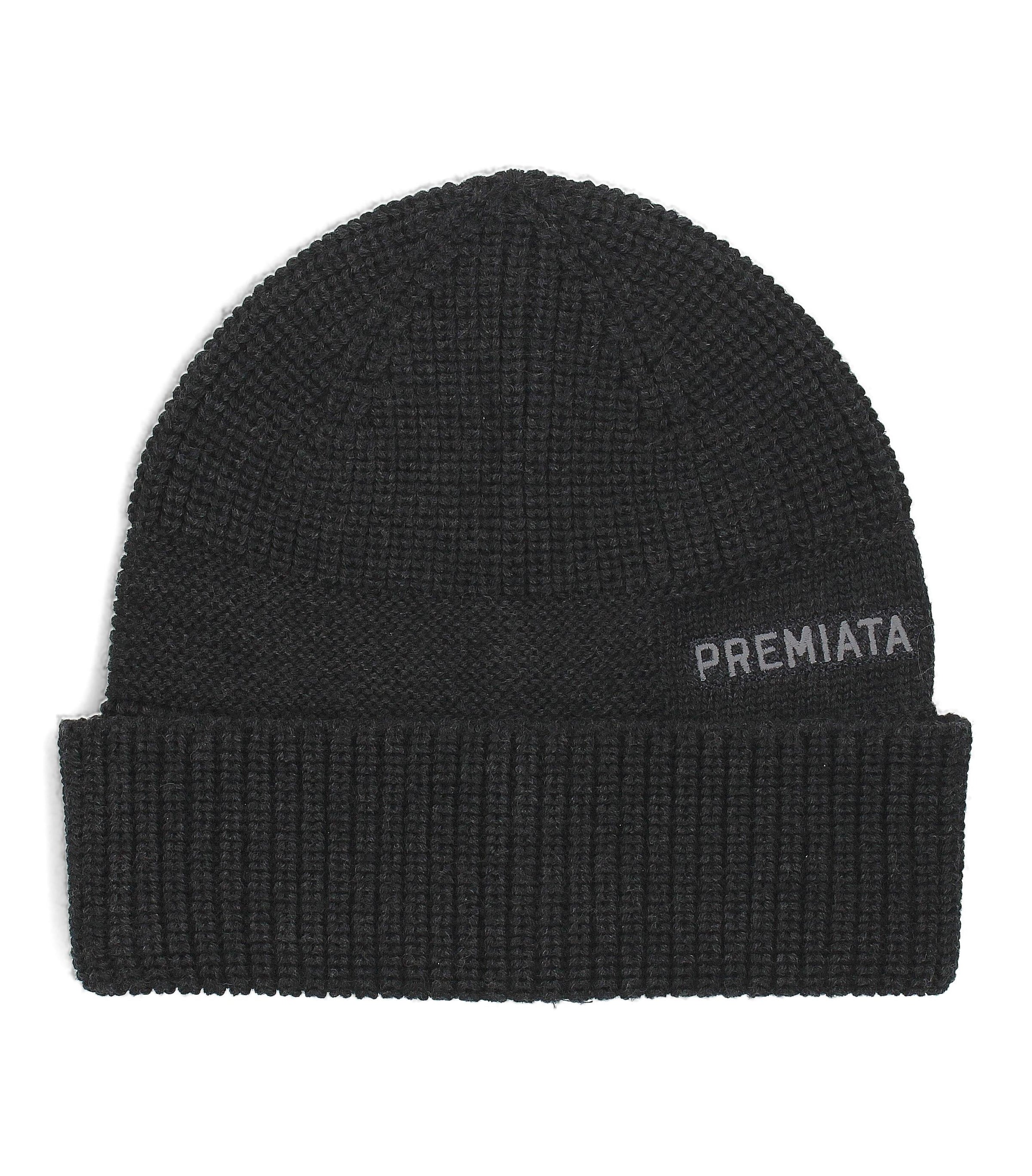Berretta Premiata realizzata 100% lana merino extrafine a coste e punto links 
