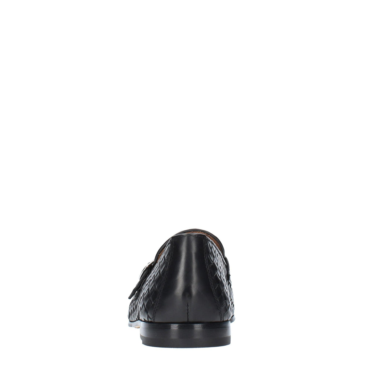 Mocassini doppia fibbia modello DU3154PANNUF195NN00  in pelle intrecciata 