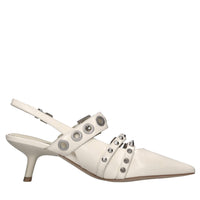 Décolléte slingback in pelle 