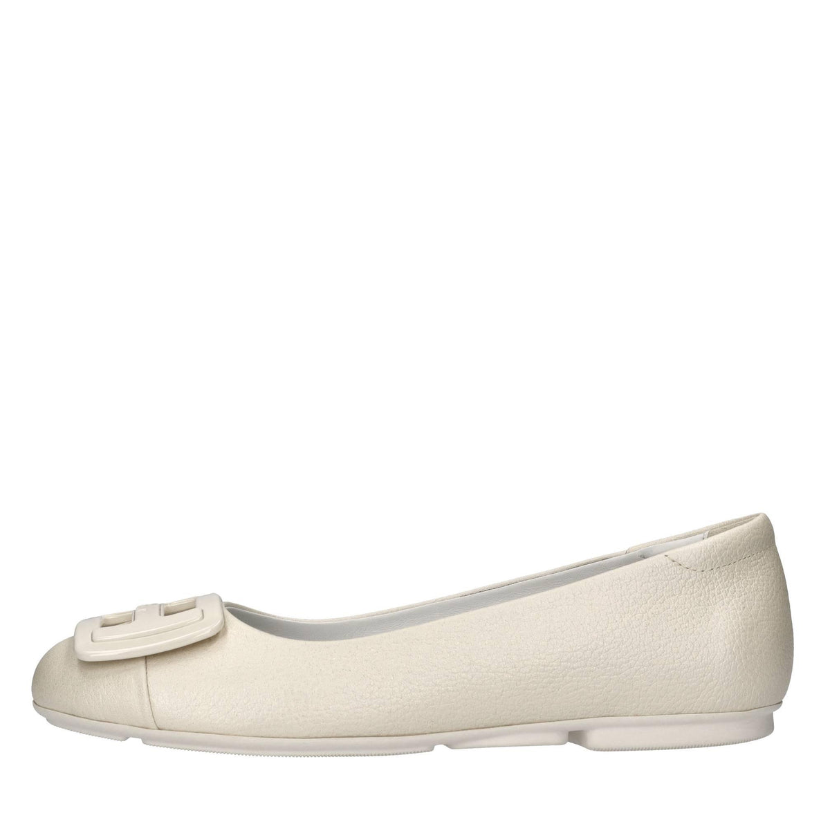 Ballerine in pelle con microglitter 