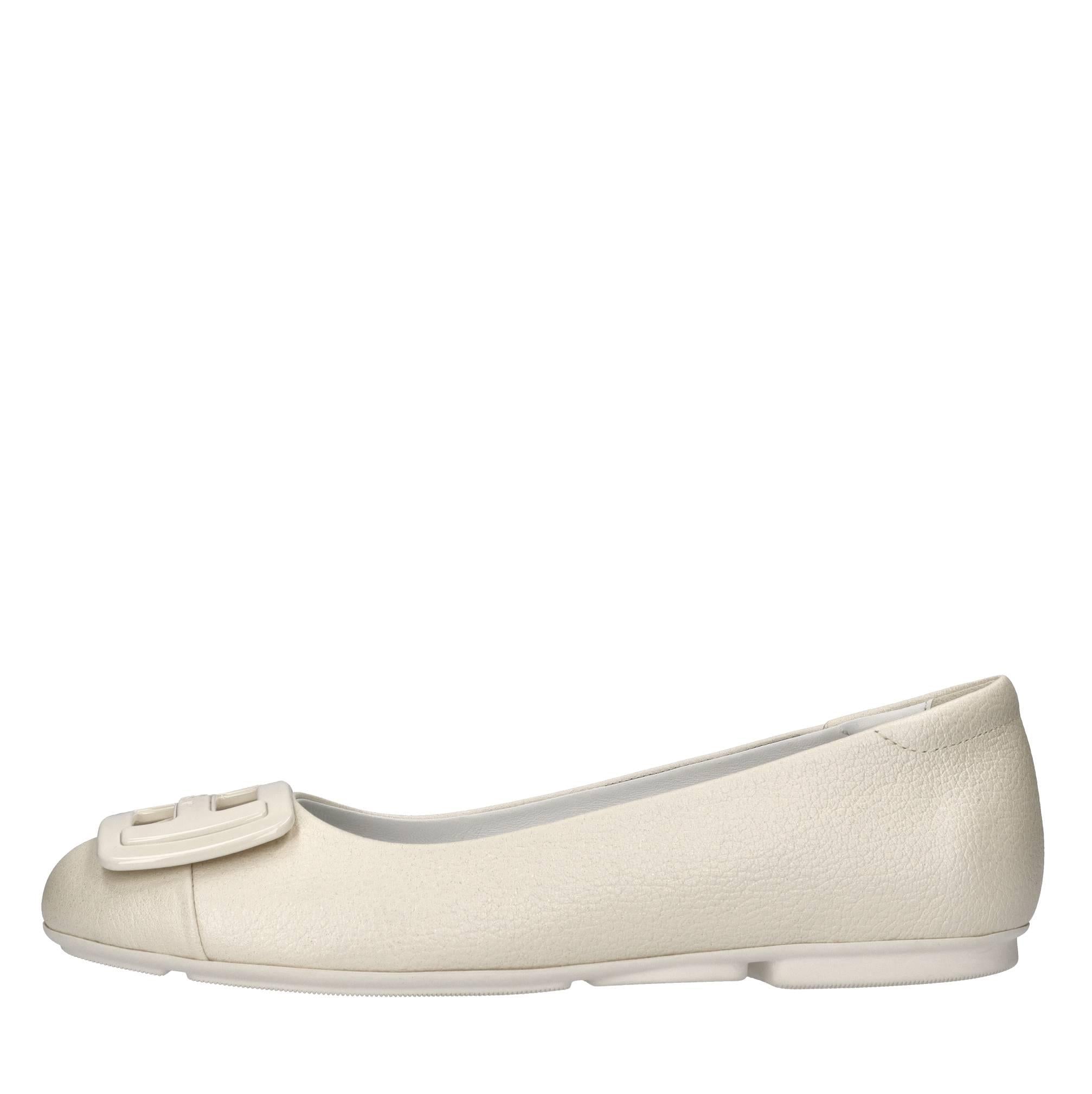 Ballerine in pelle con microglitter 